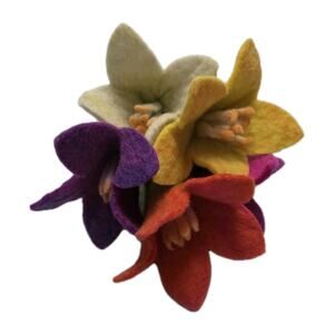 Felt Flowers Montessori Toy Hand Eye Coordination Lillies Lovevery Decor 5
